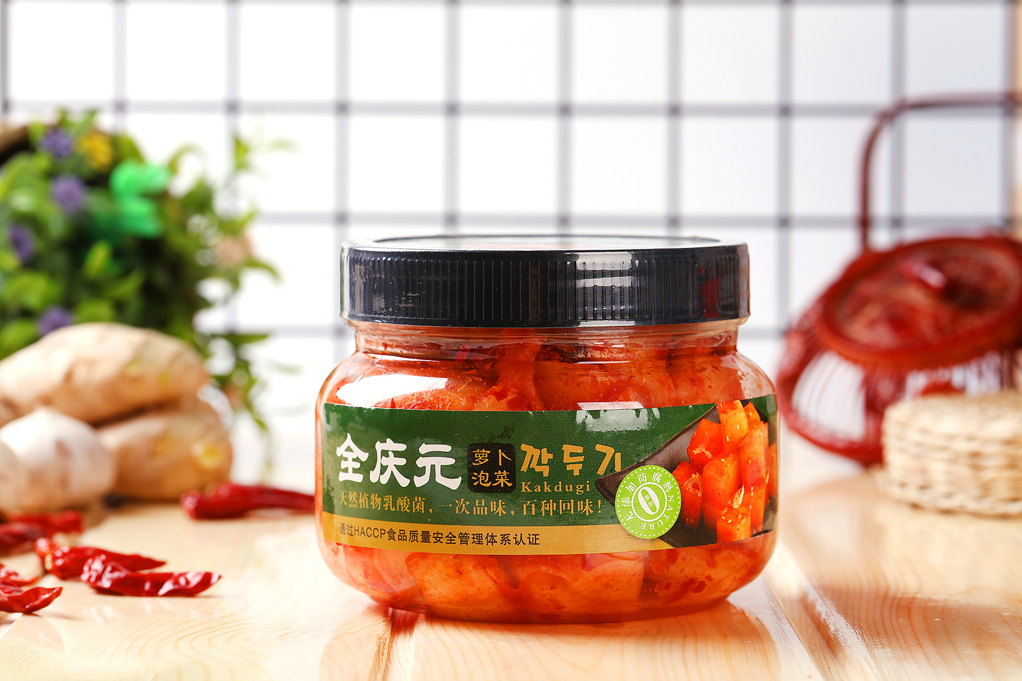 全庆元-萝卜块泡菜瓶装300g